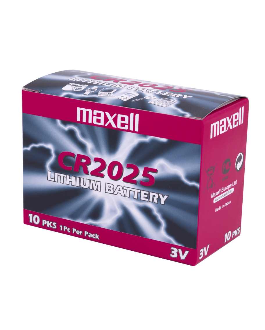 Maxell CR2025 Battery 3V Lithium Coin Cell (1 PC)